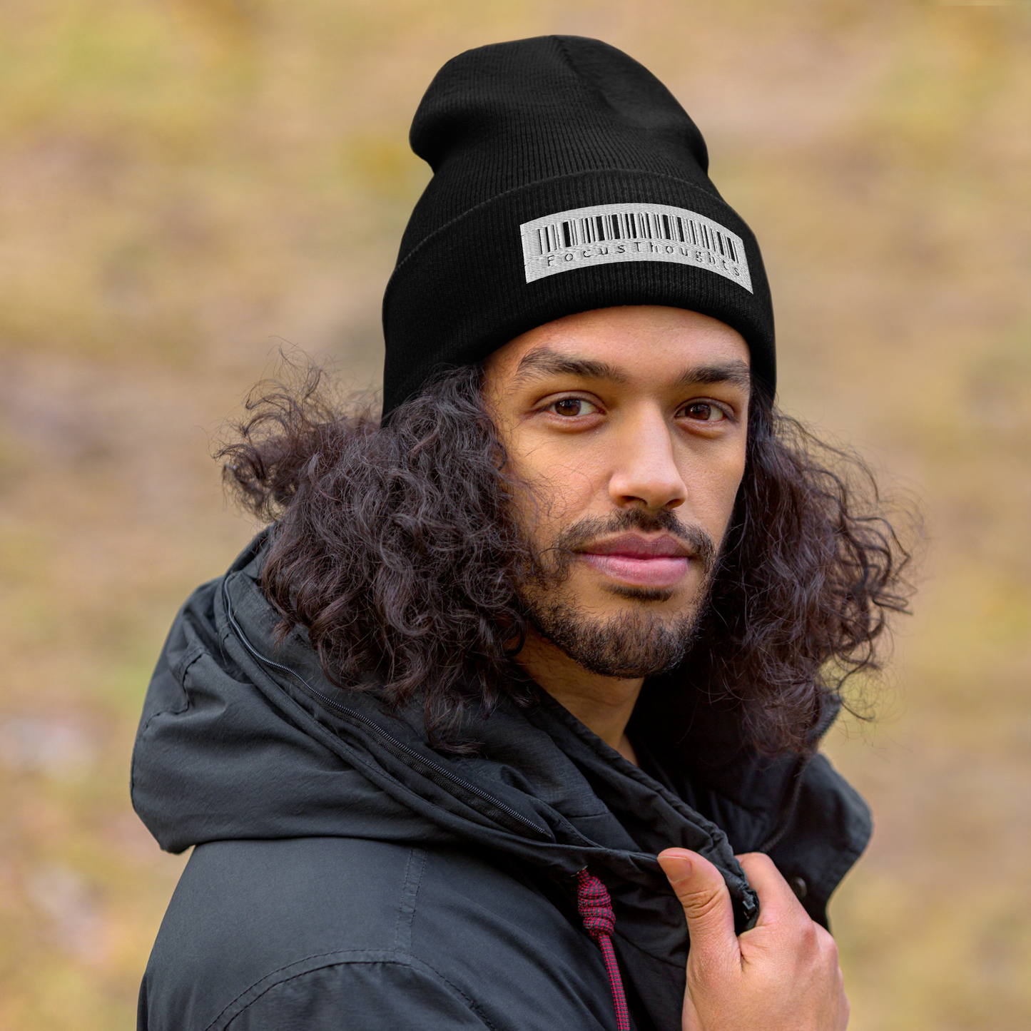 Libre Barcode Cuffed Beanie