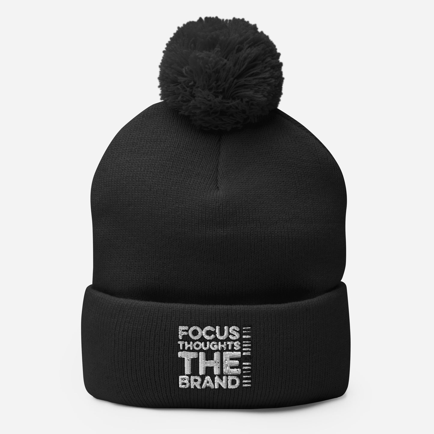 Focus Thoughts Pom-Pom Beanie